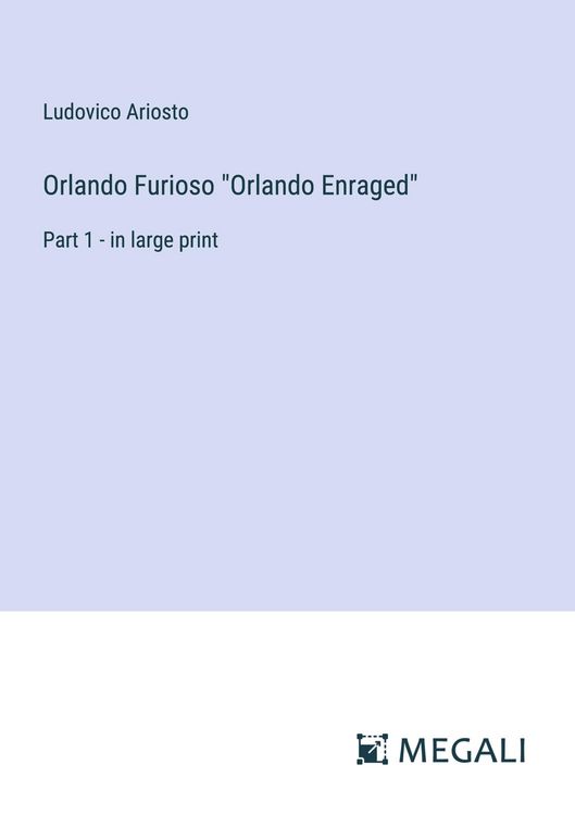 Produktbild: Orlando Furioso "Orlando Enraged"