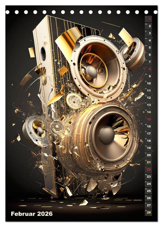 Produktbild: LAUT STARK EXPLOSIV (Tischkalender 2026 DIN A5 hoch), CALVENDO Monatskalender