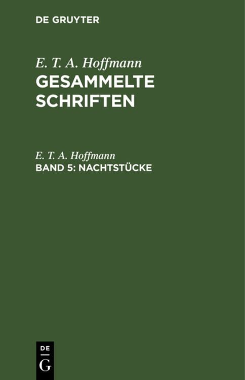 Produktbild: E. T. A. Hoffmann: Gesammelte Schriften / Nachtstücke