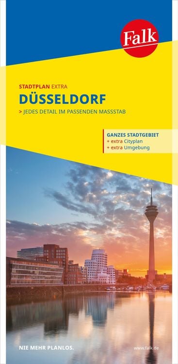 Produktbild: Falk Stadtplan Extra Düsseldorf 1:20.000