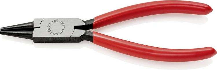 Produktbild: Knipex 22 01 160 Elektronik- u. Feinmechanik Rundzange Gerade Chrom-Vanadium Elektrostahl 160 mm