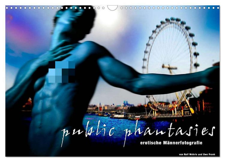 Produktbild: public phantasies - erotische M&auml;nnerfotografie (Wandkalender 2026 DIN A3 quer), CALVENDO Monatskalender