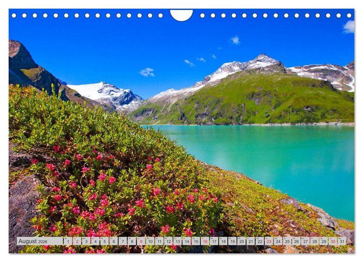 Produktbild: Die Hochgebirgs-Stauseen (Wandkalender 2026 DIN A4 quer), CALVENDO Monatskalender