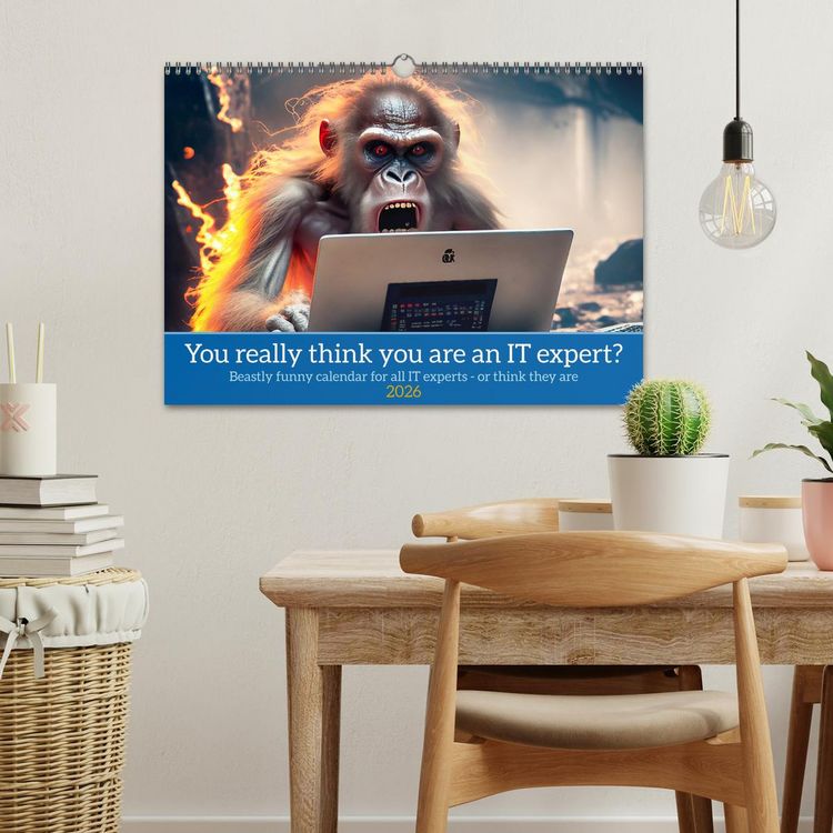 Produktbild: You really think you are an IT expert (Wall Calendar 2026 DIN A3 landscape), CALVENDO 12 Month Wall Calendar