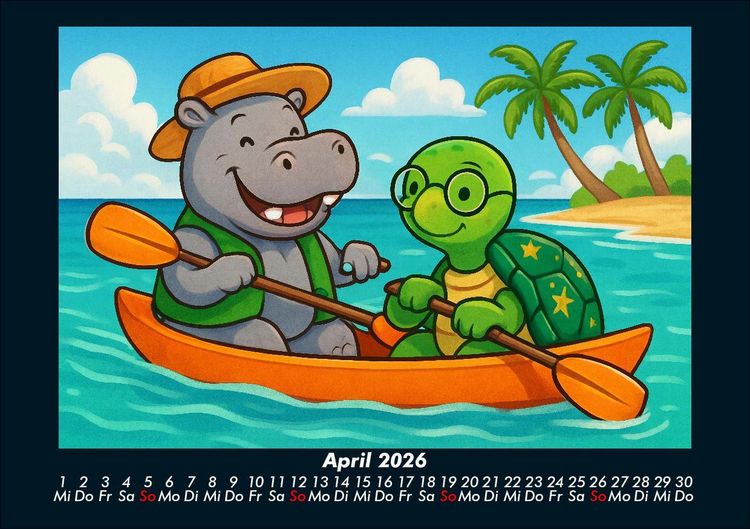 Produktbild: Sash & Taz - Abenteuer in Mexiko 2026 Fotokalender DIN A5