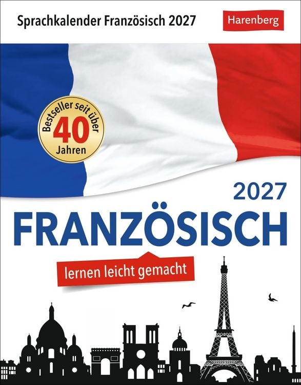 Produktbild: Franz&ouml;sisch Sprachkalender 2027 - Franz&ouml;sisch lernen leicht gemacht - Tagesabrei&szlig;kalender
