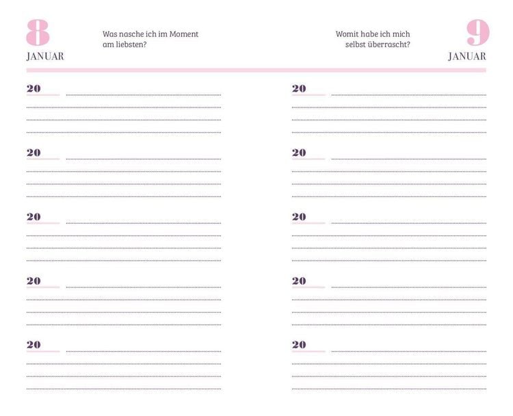 Produktbild: 5 Jahre - Mein Tagebuch mit 365 Fragen (Cherry Blossom)