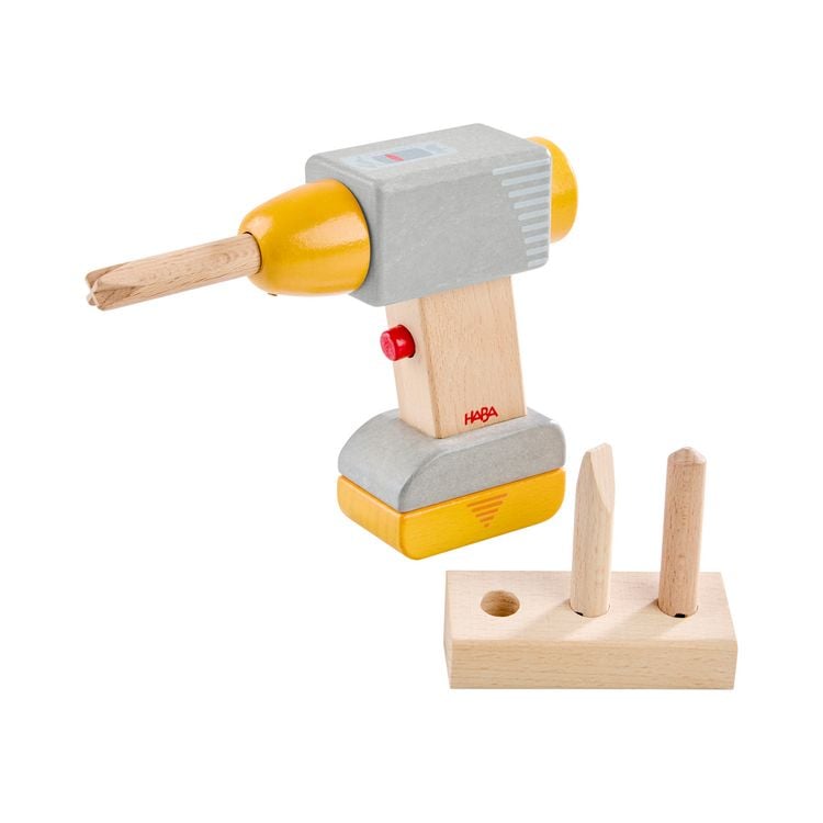 Produktbild: HABA 2012315001 - Creative Play, Bohrmaschine, 6-teilig, Holz