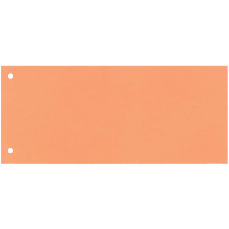 Produktbild: Q-Connect KF00519 Trennstreifen 190 g/qm Karton - orange, 100 St&uuml;ck