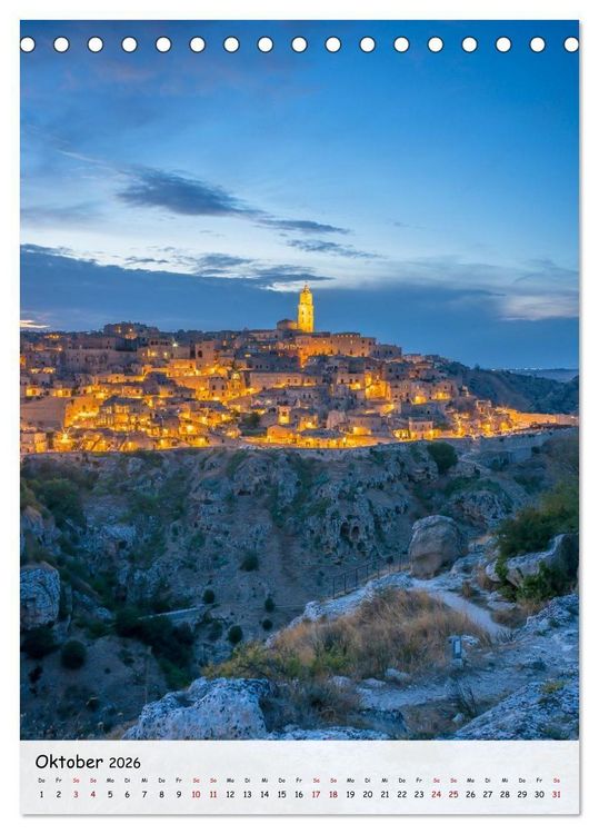 Produktbild: Apulien und Basilikata - Italiens S&uuml;den (Tischkalender 2026 DIN A5 hoch), CALVENDO Monatskalender