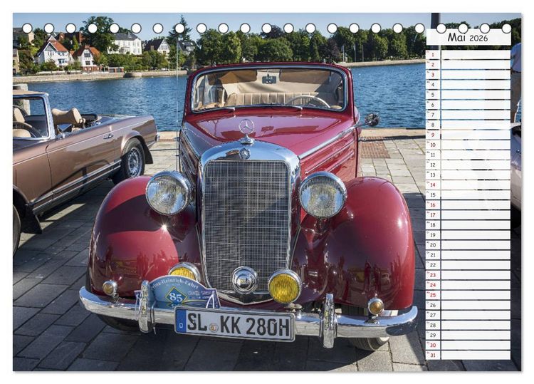 Produktbild: Mercedes Benz 170 Cabriolet (Tischkalender 2026 DIN A5 quer), CALVENDO Monatskalender
