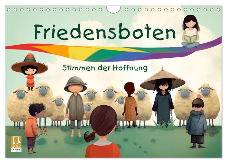 Produktbild: Friedensboten - Stimmen der Hoffnung (Wandkalender 2026 DIN A4 quer), CALVENDO Monatskalender