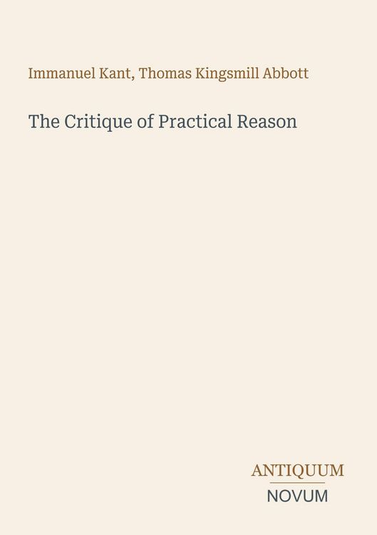 Produktbild: The Critique of Practical Reason