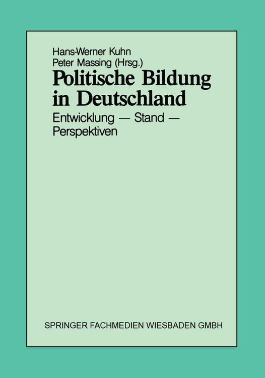 Produktbild: Politische Bildung in Deutschland
