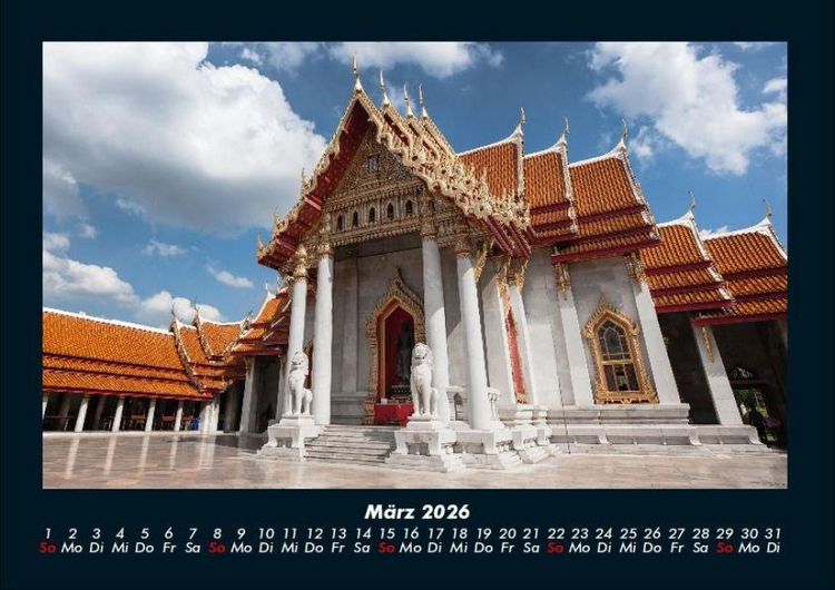 Produktbild: Tempel unserer Erde 2026 Fotokalender DIN A4