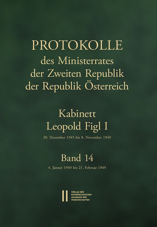 Produktbild: Protokolle des Ministerrates der Zweiten Republik der Republ