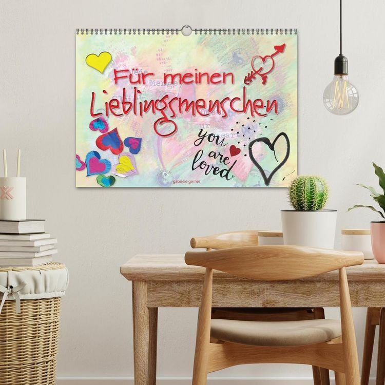 Produktbild: F&uuml;r meinen Lieblingsmenschen (Wandkalender 2026 DIN A3 quer), CALVENDO Monatskalender