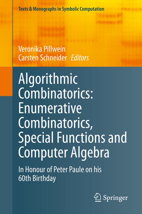 Produktbild: Algorithmic Combinatorics: Enumerative Combinatorics, Special Functions and Computer Algebra