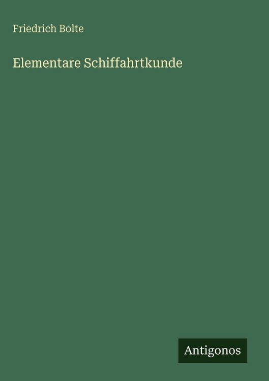 Produktbild: Elementare Schiffahrtkunde