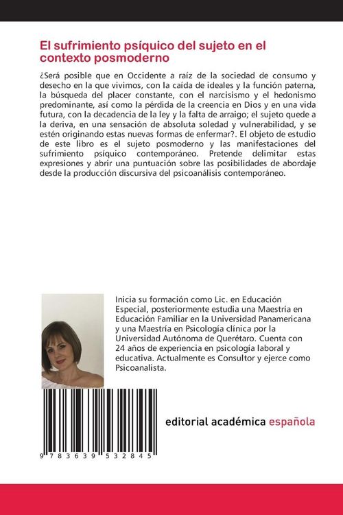 Produktbild: El sufrimiento ps&iacute;quico del sujeto en el contexto posmoderno