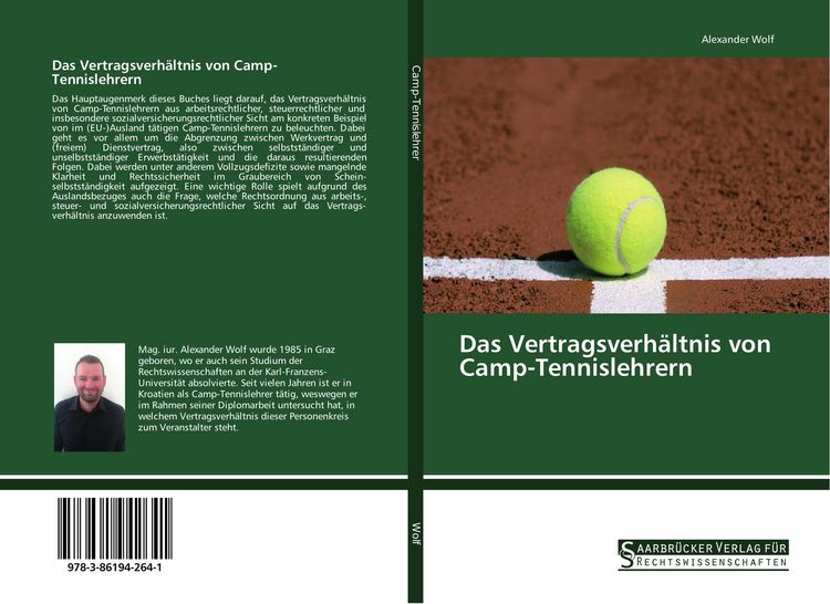 Produktbild: Das Vertragsverh&auml;ltnis von Camp-Tennislehrern