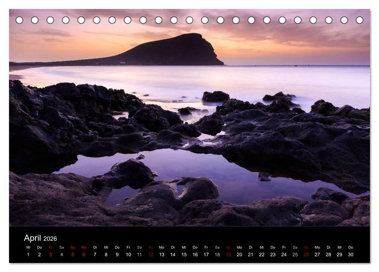 Produktbild: Teneriffa - Die Vulkaninsel im sch&ouml;nsten Licht (Tischkalender 2026 DIN A5 quer), CALVENDO Monatskalender