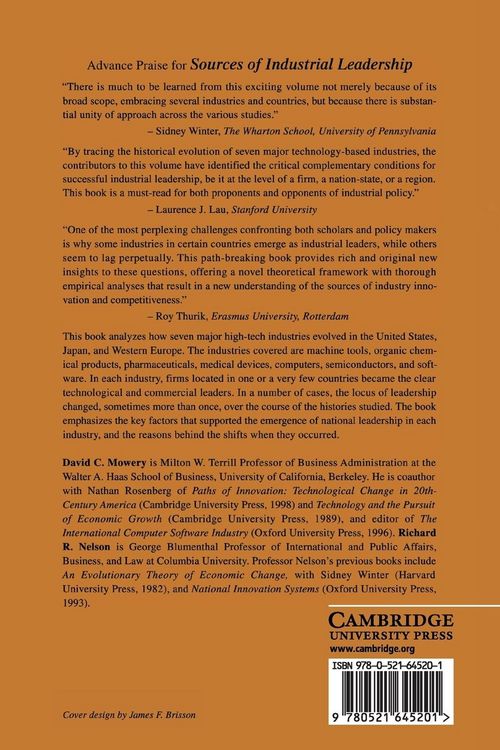 Produktbild: Sources of Industrial Leadership