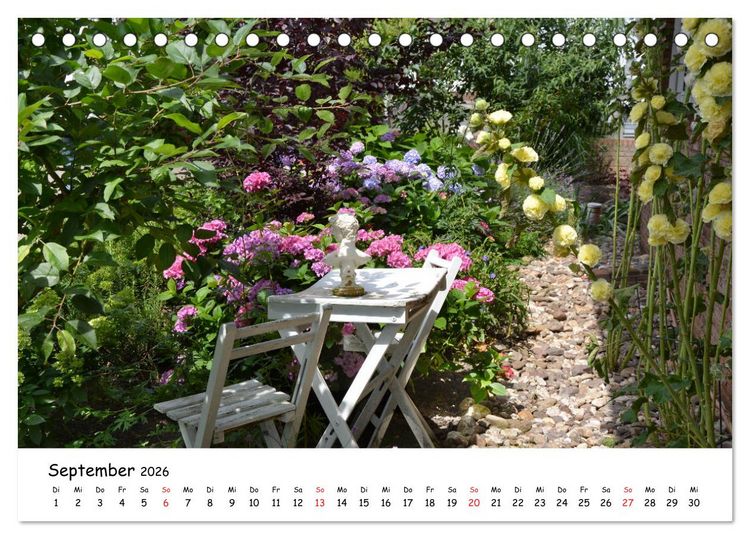 Produktbild: Mein Garten Eine Leidenschaft (Tischkalender 2026 DIN A5 quer), CALVENDO Monatskalender