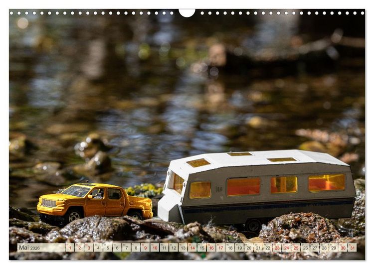 Produktbild: Miniature Caravaning: Gro&szlig;es Abenteuer mit kleinem Camper (Wandkalender 2026 DIN A3 quer), CALVENDO Monatskalender