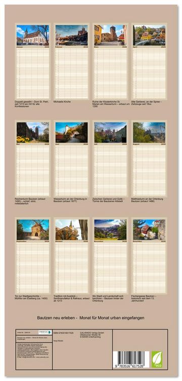 Produktbild: Familienplaner 2026 - Bautzen neu erleben - Monat f&uuml;r Monat urban eingefangen mit 5 Spalten (Wandkalender, 21 x 45 cm) CALVENDO