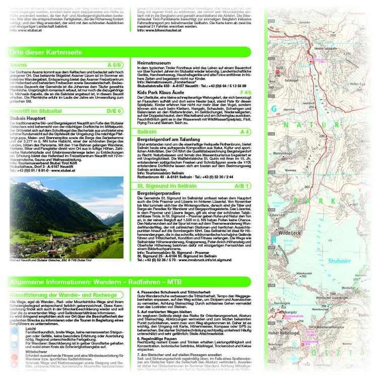 Produktbild: Publicpress Rad- und Wanderkarte Stubaier Alpen, Stubaital, Wipptal 1:35.000