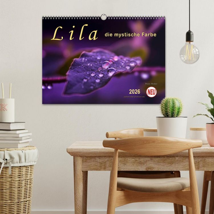Produktbild: Lila - die mystische Farbe (Wandkalender 2026 DIN A3 quer), CALVENDO Monatskalender