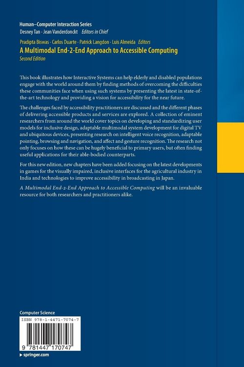 Produktbild: A Multimodal End-2-End Approach to Accessible Computing