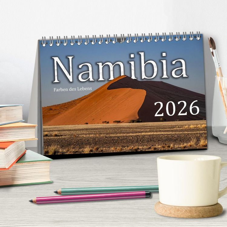 Produktbild: Namibia &ndash; Farben des Lebens (Tischkalender 2026 DIN A5 quer), CALVENDO Monatskalender