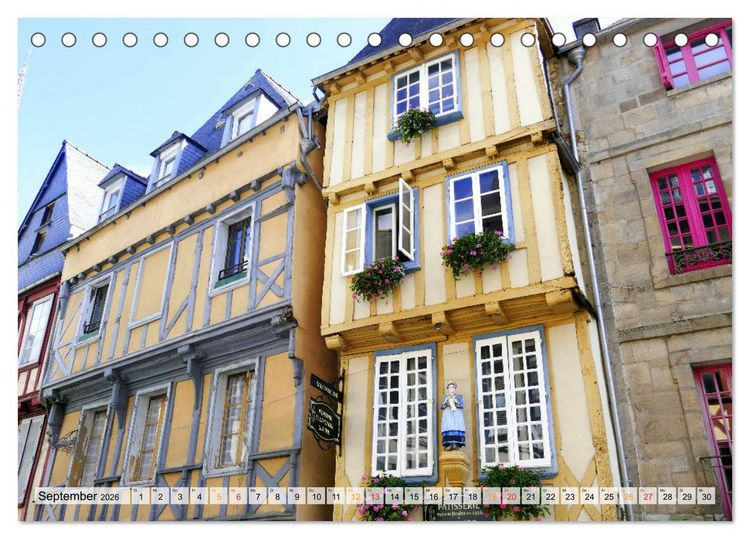 Produktbild: Normandie und Bretagne-faszinierend abwechslungsreich (Tischkalender 2026 DIN A5 quer), CALVENDO Monatskalender