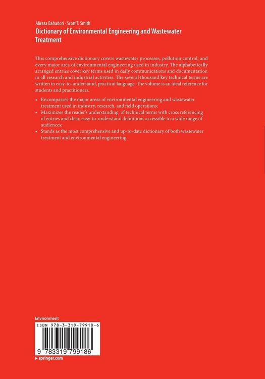 Produktbild: Dictionary of Environmental Engineering and Wastewater Treatment