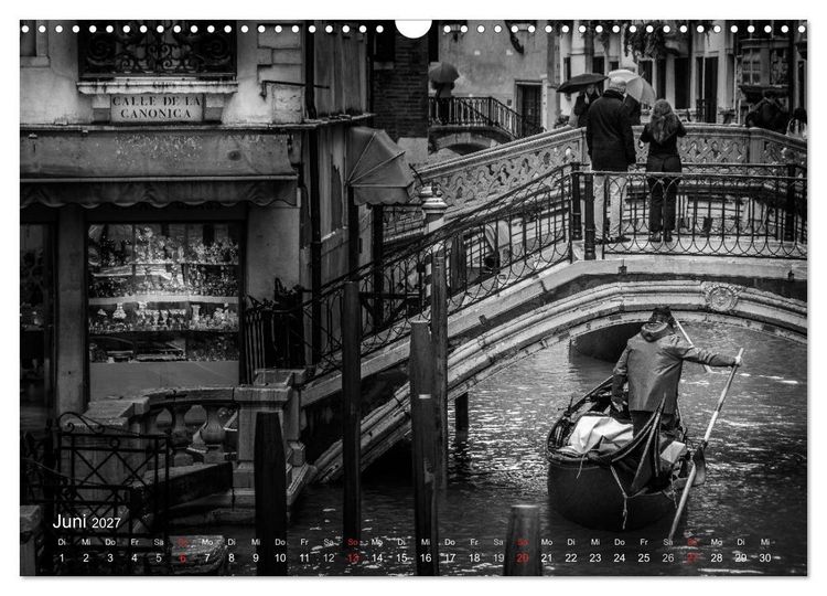 Produktbild: Venedig - Licht und Schatten (Wandkalender 2027 DIN A3 quer), CALVENDO Monatskalender