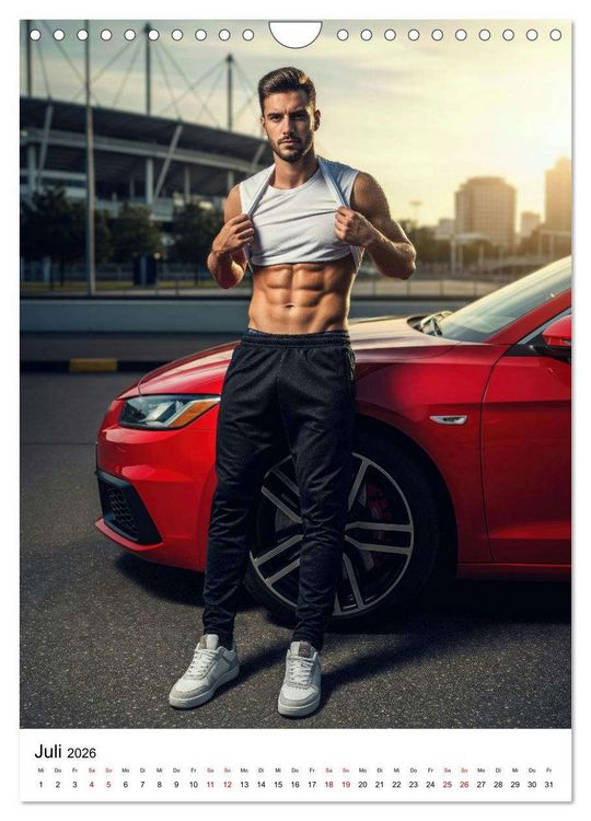 Produktbild: Viel Vergn&uuml;gen - Athletische M&auml;nner Edition (Wandkalender 2026 DIN A4 hoch), CALVENDO Monatskalender