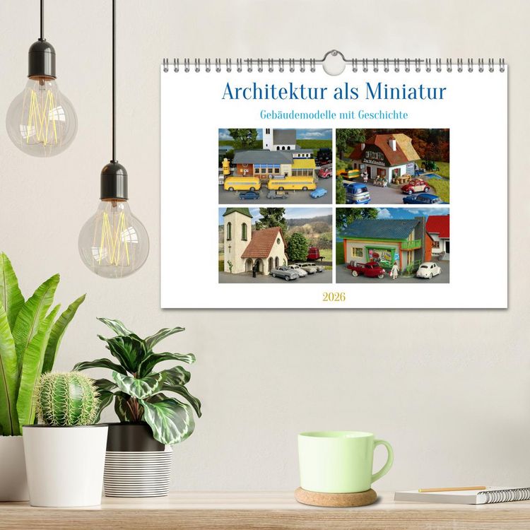 Produktbild: Architektur in Miniatur (Wandkalender 2026 DIN A4 quer), CALVENDO Monatskalender