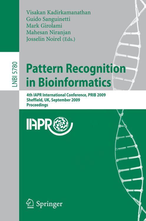 Produktbild: Pattern Recognition in Bioinformatics