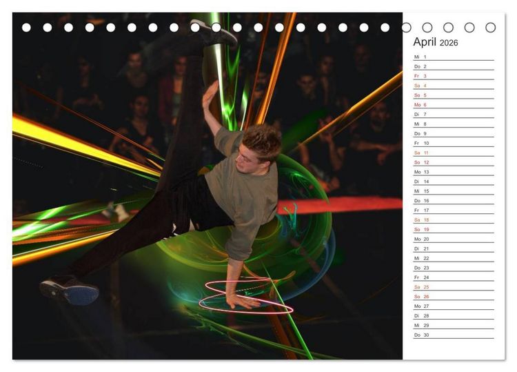 Produktbild: Break Dance B-boys & B-girls (Tischkalender 2026 DIN A5 quer), CALVENDO Monatskalender