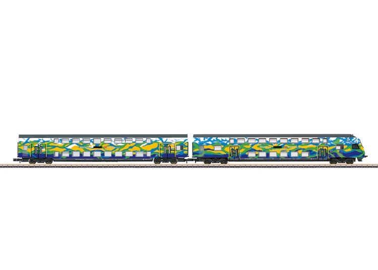 Produktbild: M&auml;rklin 87307 Z Doppelstockwagen-Set Touristik 2 der DB AG Doppelstock-Steuer- und Mittelwagen