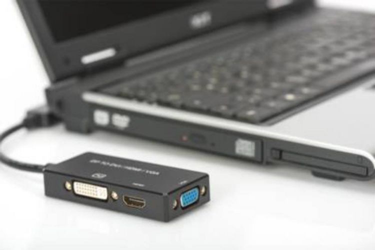 Produktbild: Digitus AV Konverter AK-340418-002-S [DisplayPort - HDMI, DVI, VGA] 3840 x 2160 Pixel