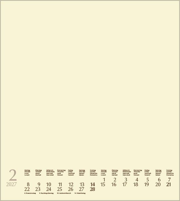Produktbild: Foto-Malen-Basteln Bastelkalender chamois 2027