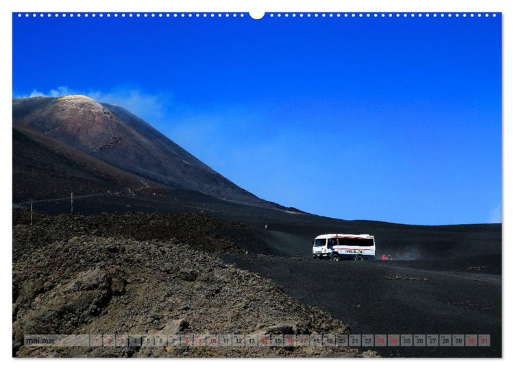 Produktbild: Sicile, la terre d'aventure entre la mer et les volcans (Calendrier mural 2026 DIN A2 vertical) calendrier de bureau