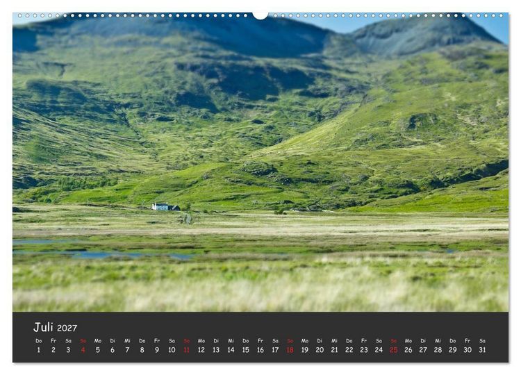 Produktbild: Schottland - grandiose Landschaften im Westen (hochwertiger Premium Wandkalender 2027 DIN A2 quer), Kunstdruck in Hochglanz