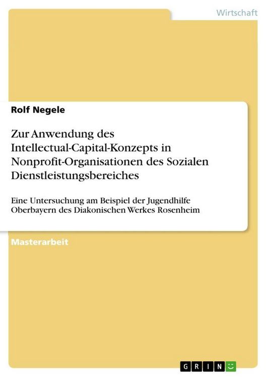 Produktbild: Zur Anwendung des Intellectual-Capital-Konzepts in Nonprofit-Organisationen des Sozialen Dienstleistungsbereiches