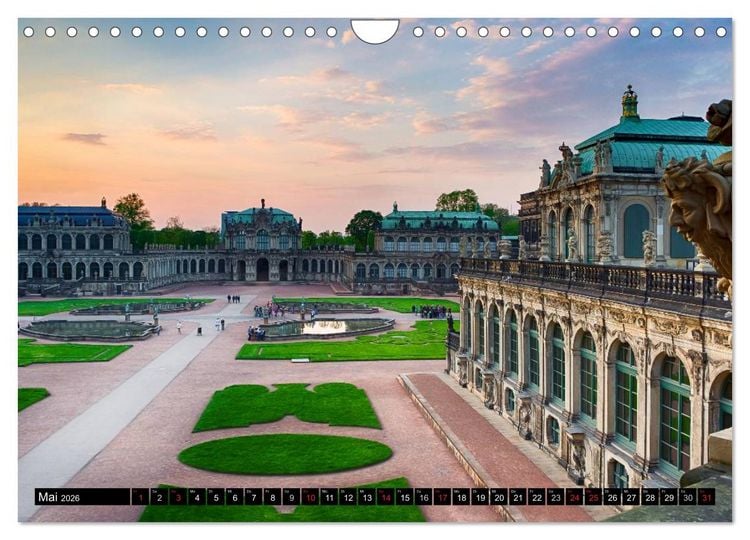 Produktbild: WUNDERVOLLES DRESDEN (Wandkalender 2026 DIN A4 quer), CALVENDO Monatskalender