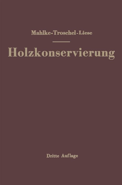 Produktbild: Handbuch der Holzkonservierung