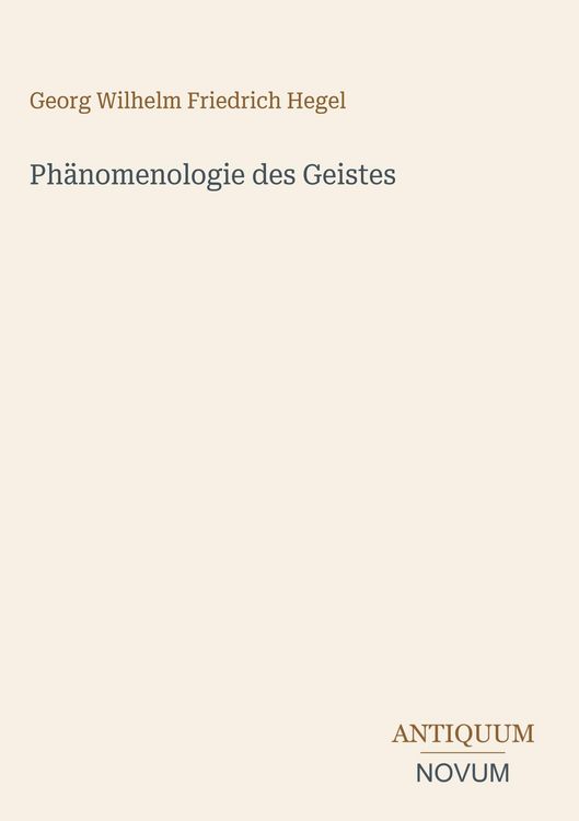 Produktbild: Ph&auml;nomenologie des Geistes